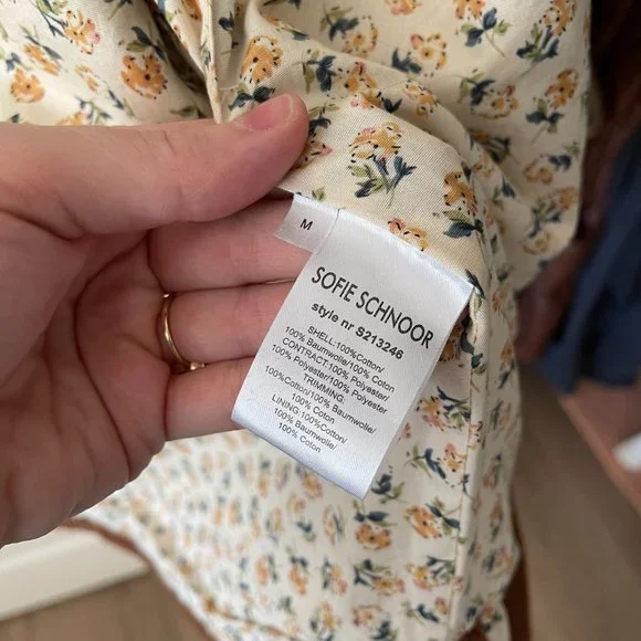 Sophie Schnoor Mixed Floral Waistcoat/Vest - Sz M - Picture 5 of 5